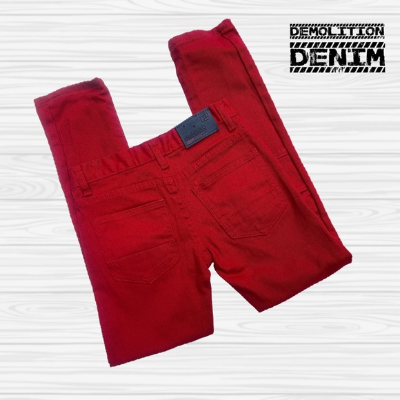 Red Demolition Denim - Picture 2 of 6